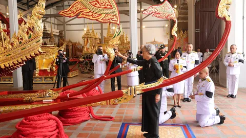 “กรมสมเด็จพระเทพ” เสด็จพิธี บวงสรวงราชรถ-พระยานมาศ