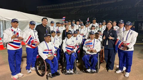 “สุรศักดิ์” นำทีมผู้ว่าการการกีฬาฯ เกาะขอบสนามร่วมพิธีเปิด เอเชียนพาราเกมส์ ครั้งที่ 5
