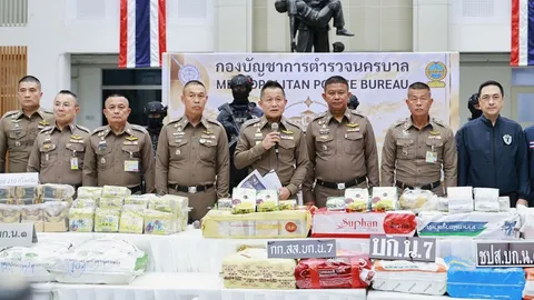 จับแก๊งค้าไอซ์ จ่อขนลงใต้ เช่าบ้านพักยา ลอตใหญ่ 400 กิโล ซุกถุงชา