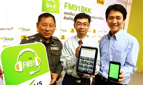 ผุดแอพฯ 'FM 91 BKK' โชว์จราจรสด พร้อมแจ้งเหตุเดินทาง