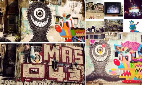 สตรีทอาร์ต 'MMFK' โดนมือบอนวาดทับ