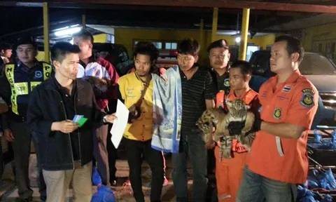 รวบ 2 หนุ่มขนสัตว์ป่า ส่งนายทุนจีนริมแม่น้ำโขง