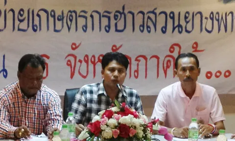 ภาคีชาวสวนยาง-ปาล์ม ร่อนจม.ทวงเงินช่วยเหลือจากรัฐบาล 