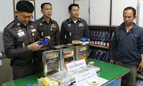 ตร.เชียงของยึดยาบ้าซุกปี๊บขนมปัง1.74แสนเม็ด