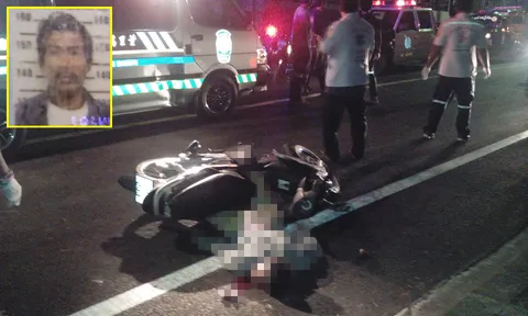 คนร้ายซิ่ง จยย.ยิงหนุ่มมีรอยสัก ดับสยองกลางเมืองตรัง