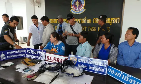 รวบสาวญวนขนไอซ์หนัก3.5กก.ค่า10ล้านคาด่านอรัญฯ