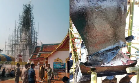 'กรมศิลป์'เร่งบูรณะยอดพระธาตุเชิงชุมหักจากแรงพายุ