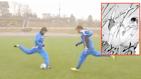 กลับมาอีกครั้ง แข้งยุ่นโชว์ลูกยิงไม้ตาย 'กัปตันสึบาสะ' คลิป 2