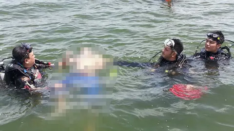 เจอแล้วศพลูกชายหน.คณะลิเก-จมน้ำลึก5เมตร!