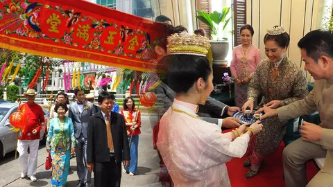 สืบสานวัฒนธรรมท้องถิ่น งานแต่งจีนโบราณ...'วิวาห์หวานบาบ๋า'