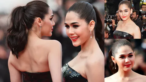 ดำมหาเสน่ห์ 'ชมพู่' ยังแจ่มจัดที่ คานส์ ฝรั่งเศส 