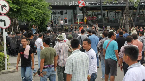 ทหารเชียงรายหวั่นมวลชนต่อต้านเคลื่อนไหว จัดซ้อมแผนรับมือ