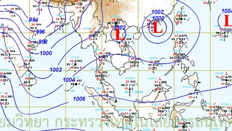 เหนือ-อีสาน มีฝนตกหนัก ขณะกทม.มีฝน 60%