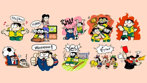 มาแล้วสติกเกอร์ไลน์ รับกระแสบอลโลก 'KaiHuaRoh The Champion'