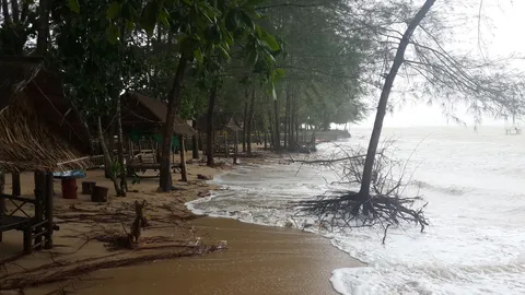 'บ้านน้ำเค็ม' ร้องจ๊าก เจอคลื่นลมแรง หวั่นเป็น 'สึนามิ'