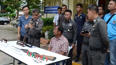 สลด! พรานล่าหมูป่า ยิงพลาด ถูกหลานชายดับ 