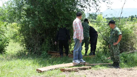 จู่โจมค้นบ้านหนองผักแว่น หาแหล่งพักไม้พะยูง 