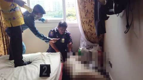 สลดซ้ำ! น้อยใจเมีย พ่อฝรั่งเชือดคอลูก2ขวบ รัดคอตายตาม 