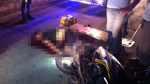 นศ.ปี 2 ซิ่ง จยย.ชนวัว หัวกระแทกพื้นดับอนาถ