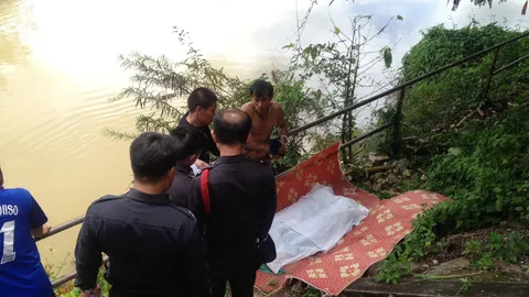 งมศพเด็กชาย-หญิง สองพี่น้องจมตายสลดก้นแม่น้ำ 