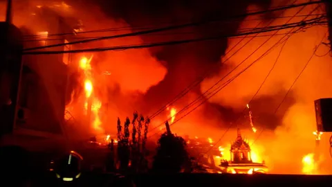 ไฟไหม้ โรงทอกระสอบ เขตราษฎร์บูรณะ 