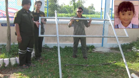 ป้ายเหล็กหักทับ นร.อนุบาลพักเที่ยง เจ็บหนัก-ไปตาย รพ.  