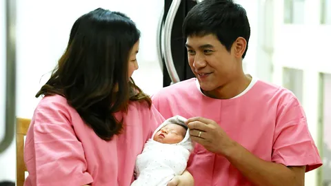 ได้ลูกชาย ดีใจจนหลั่งน้ำตา 'กาย-ฮารุ' อยากมีลูกอีก  (ชมคลิป)