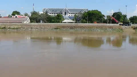 'เจ้าพระยา' ไหลผ่านอ่างทองเพิ่มต่อเนื่อง- 'ต.โผงเผง'เตรียมพร้อม