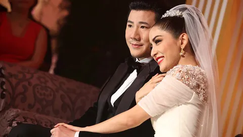 ประมวลภาพแต่งงานสุดอลังการ 'พิงกี้-เพชร' หวานเว่อร์!!