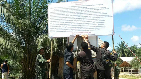 ตร.ฮึ่มเอาจริง 15 ก.ย.นี้ บุกยึดคืนสวนปาล์มกระบี่   