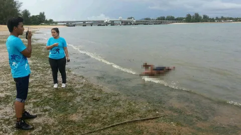 ฆ่าโหด!ชายนิรนาม จับแก้ผ้ามัดมือมัดเท้า ทิ้งทะเล 