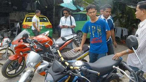 ค้นอู่แต่งจยย.ซิ่ง ซุกรถถูกโจรกรรม