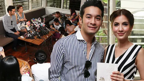 เปิ้ล ภารดี ควง นิว เชื้อชาติ แถลงวิวาห์ยันไม่ได้ท้องก่อนแต่ง!
