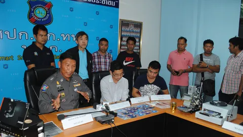 ตร.รวบแก๊งชาวจีนปลอมบัตรเครดิตคาห้างดังกลางกรุง