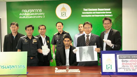 จับคาสนามบิน หนุ่มปากีฯกลืนผงขาว หนักเฉียดโลเข้าไทย