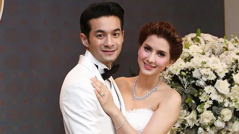 'นิว' ควง 'เปิ้ล' เข้าวิวาห์ชื่นมื่น เจ้าบ่าวจัดเต็มทุ่มสินสอด 10 ล้าน!!