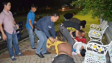 ล้อมจับเด็กแว้นชลบุรี รวบ 14 ราย-จยย.11 คัน 