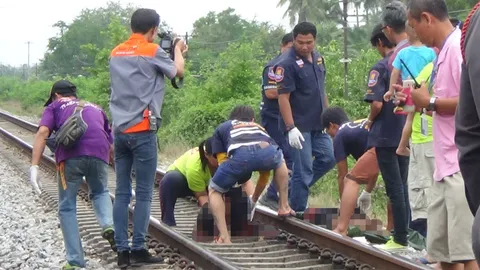 หนุ่มเร่ร่อนถูกรถไฟชนร่างขาด 2 ท่อน
