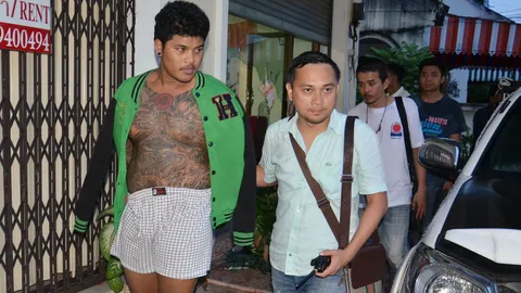 บุกจับ ‘แบงก์ อาหลาง’ โจ๋ดังภูเก็ต ตบเด็ก-มั่วเสพไอซ์