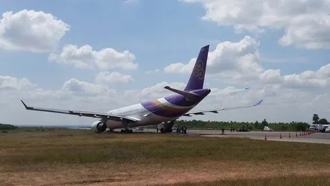 เร่งกู้ 'แอร์บัส' หลุดรันเวย์ คาด 5 พ.ย. เปิดบินได้