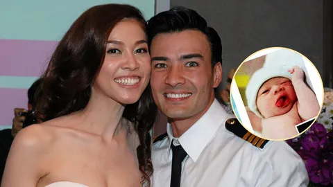 'ตั๊ก บริบูรณ์' เฮ 'เอลซี่' คลอดลูกสาว 'น้องบีลีฟ' แลบลิ้นขี้เล่นได้พ่อเด๊ะ