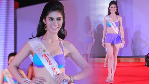 เก็บตกชุดว่ายน้ำ สาวมธ. “เดย์ ณัฎฐา” คว้ามงกุฎ “Miss Amity Thailand-China 2014”