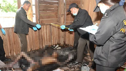 หนุ่มช่างอ๊อกถูกเผาย่างสดดับปริศนา ตร.เร่งไขคดี