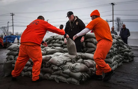 ยังไม่จบ! นิวยอร์ก เร่งป้องกันน้ำท่วม จากหิมะละลาย