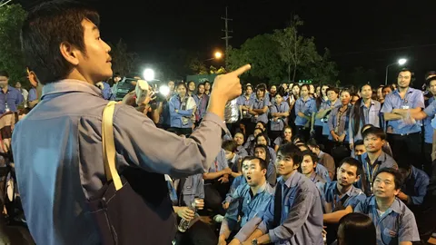 ประท้วงปิดโรงงานที่ปราจีนฯ ขอโบนัสเพิ่ม