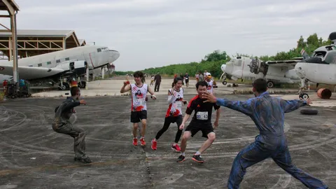 'อู่ตะเภาริบลีส์รัน' แข่งขันสุดแปลก วิ่งมาราธอนหนีผี 