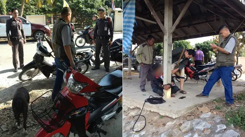 ตำรวจไล่จับวัยรุ่นลักรถ จยย. สุดท้ายหนีไม่รอด