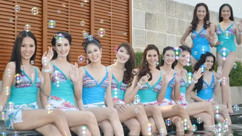 มาแล้ว! ชุดว่ายน้ำ 'นางสาวเชียงใหม่ 2558' ไม่โป๊แต่สวยอึ๋มท้าลมหนาว