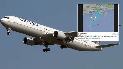 ทำใจกันแล้ว ! เครื่องบินยูไนเต็ด  แอร์ไลน์ส บินวน 3 ชม.ลงจอดฉุกเฉินที่อังกฤษ