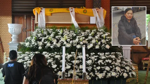 ศพเศรษฐินีถึงบ้าน ตกเขาตายที่ภูฏาน ลูกยันแม่ไม่ได้‘เซลฟี่’